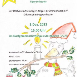 Puppentheater – Die Weihnachtsgans Auguste im DGH Steinhagen