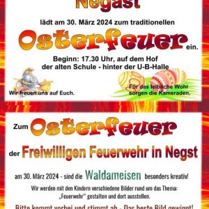 Osterfeuer Negast