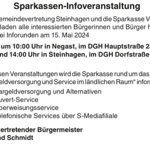 Sparkassen-Infoveranstaltung