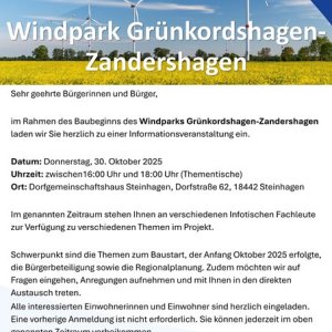 Einladung Informationsveranstaltung-1 Informationveranstaltung Windparks Grünkordshagen-Zandershagen